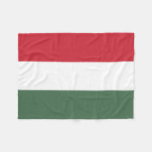 Hongaarse vlag fleece deken (Voorkant (Horizontaal))