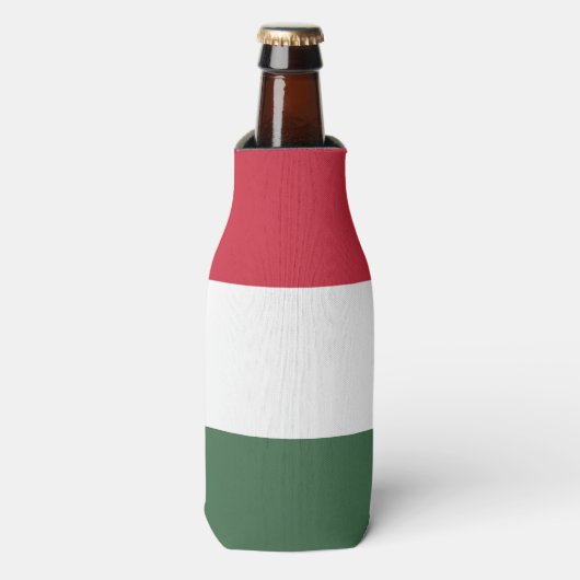 Hongaarse vlag flesjeskoeler (Fles Voorkant)