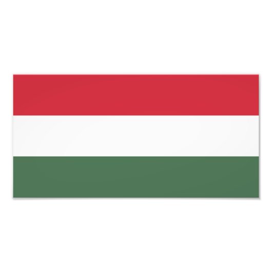 Hongaarse vlag foto afdruk (Voorkant)