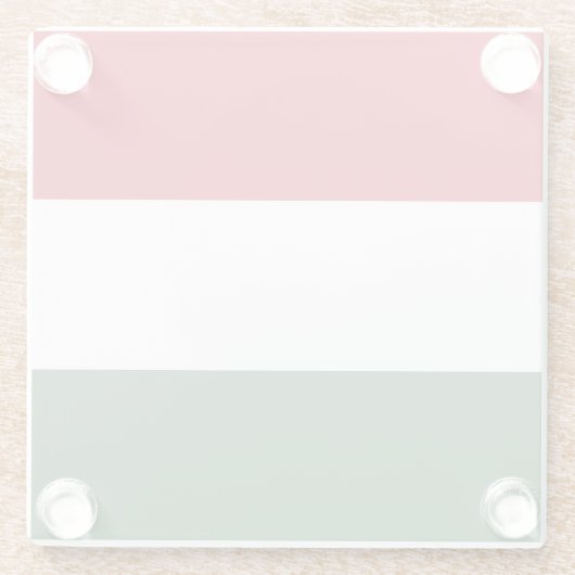 Hongaarse vlag glazen onderzetter (Achterkant)