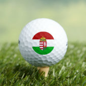 Hongaarse vlag golfballen (Insitu Shirt)