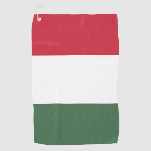 Hongaarse vlag golfhanddoek (Voorkant)