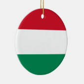 Hongaarse vlag keramisch ornament (Rechts)