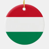Hongaarse vlag keramisch ornament (Achterkant)