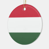Hongaarse vlag keramisch ornament (Links)