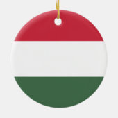 Hongaarse vlag keramisch ornament (Achterkant)