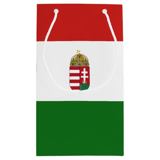 Hongaarse vlag klein cadeauzakje (Achterkant)