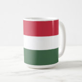 Hongaarse vlag koffiemok (Voorkant rechts)