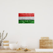 Hongaarse vlag poster (Keuken)