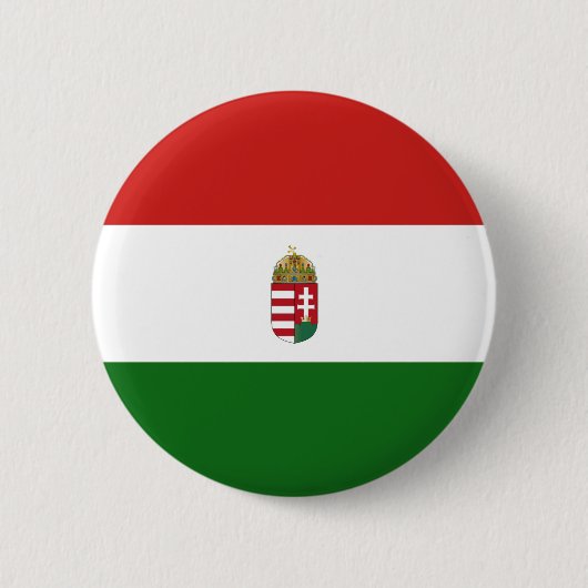 Hongaarse vlag ronde button 5,7 cm (Voorkant)