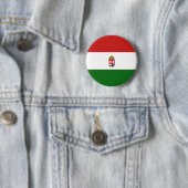 Hongaarse vlag ronde button 5,7 cm (In situ)