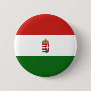 Hongaarse vlag ronde button 5,7 cm