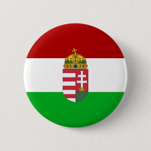 Hongaarse vlag ronde button 5,7 cm