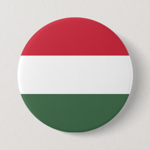 Hongaarse vlag ronde button 7,6 cm