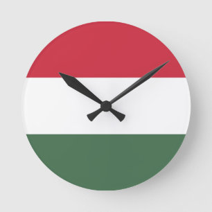 Hongaarse vlag ronde klok