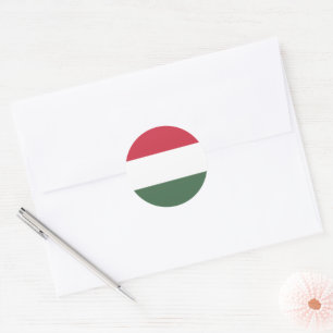 Hongaarse vlag ronde sticker