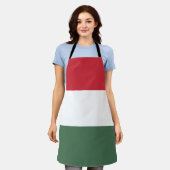 Hongaarse vlag schort (Gedragen)