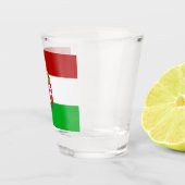 Hongaarse vlag shot glas (Rechts)