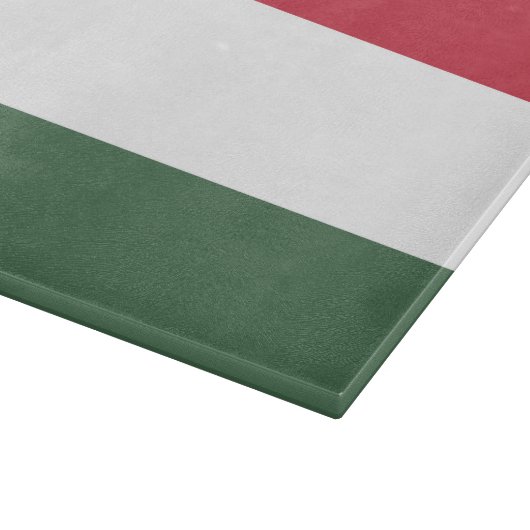 Hongaarse vlag snijplank (Hoek)