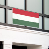 Hongaarse vlag spandoek (Buitenkant Gebouw)