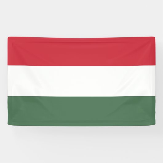 Hongaarse vlag spandoek (Horizontaal)