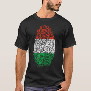 Hongaarse vlag, vingerafdruk, staat in mijn DNA vo T-shirt