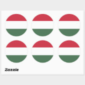 Hongaarse vlag, vlag van Hongarije Ronde Sticker (Vel)