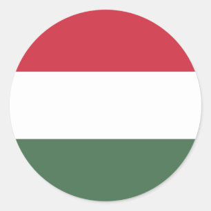 Hongaarse vlag, vlag van Hongarije Ronde Sticker
