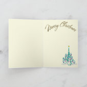 Hongaarse volkskunst Kerstmis Feestdagen Kaart (Binnen)