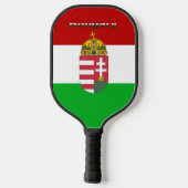 Hongaarse wapenschild pickleball paddle (Achterkant)