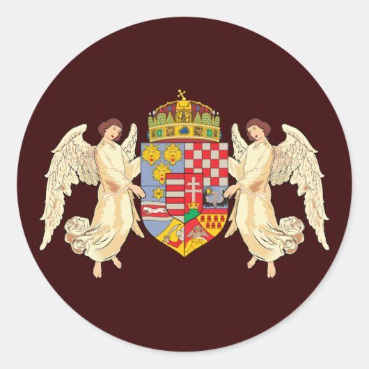 Hongaarse wapenstilstand ronde sticker (Voorkant)