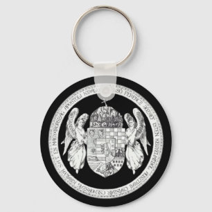 Hongaarse zegel met wapenmunt Hongaarse cadeaus Sleutelhanger
