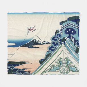 Honganji-tempel Uitzicht op Mt. Fuji Japanse Houts Fleece Deken