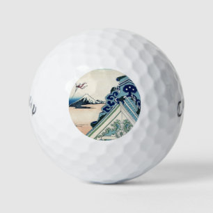 Honganji Tempel uitzicht op Mt. Fuji Japanse houts Golfballen