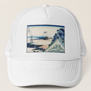 Honganji Tempel uitzicht op Mt. Fuji Japanse houts Trucker Pet