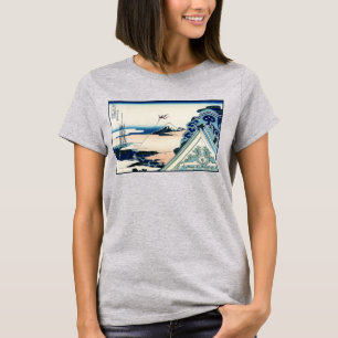 Honganji Tempel Vista van Mt. Fuji Japanse houtsne T-shirt