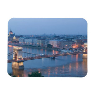 HONGARIJE, Boedapest: Szechenyi (Ketting) Brug, 3 Magneet