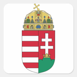 hongarije embleem vierkante sticker