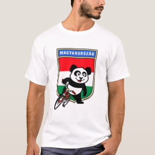 Hongarije fietst Panda T-shirt