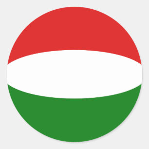 Hongarije Fisheye Vlag Sticker
