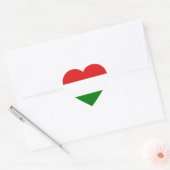 Hongarije Flag Heart Sticker (Envelop)