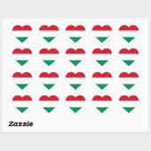 Hongarije Flag Heart Sticker (Vel)