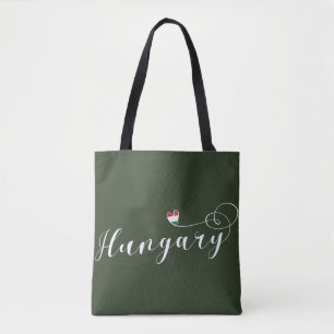 Hongarije Heart Bag, Hongaars Tote Bag