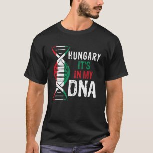Hongarije Het zit in mijn DNA trotse Hongaarse vla T-shirt