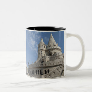 Hongarije, hoofdstad Boedapest. Boeda, Kasteel 2 Tweekleurige Koffiemok