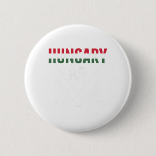 Hongarije IJshockeyfans Jersey Ondersteun Hongaars Ronde Button 5,7 Cm