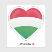 Hongarije Liefde Icoon Sticker (Vel)