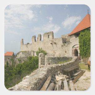 HONGARIJE, Meer van Balaton Regio, SUMEG: Sumeg Vierkante Sticker