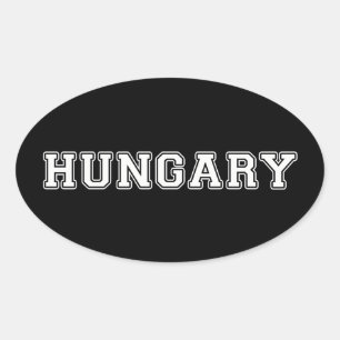 Hongarije Ovale Sticker