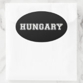 Hongarije Ovale Sticker (Tas)